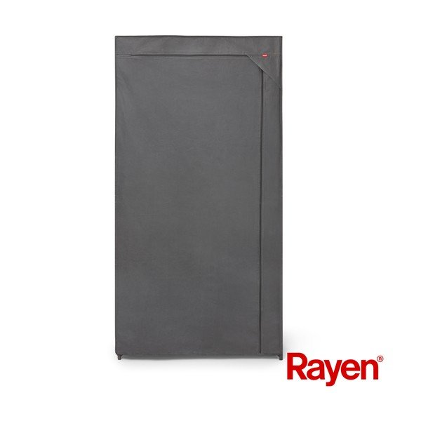 Armadio in tessuto grigio 79x155 cm - Rayen-image-2