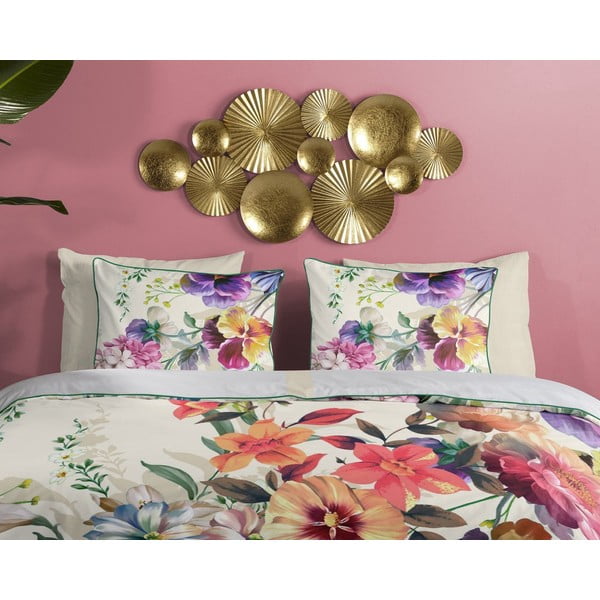Biancheria da letto matrimoniale in cotone biologico Flower Garden, 200 x 200 cm Organic - Descanso-image-2