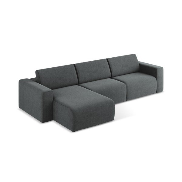 Divano angolare componibile grigio (con penisola a sinistra) Kalea – Makamii-image-3