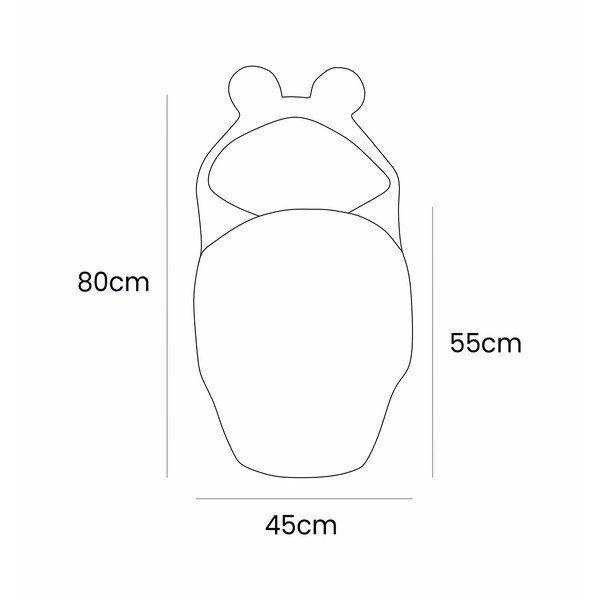 Copertina per neonati rosa in velluto a coste 45x80 cm – Meowbaby-image-2