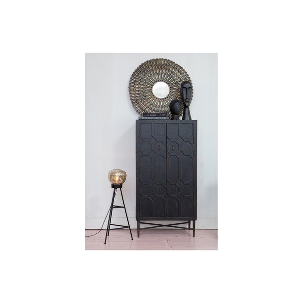 Lampada a stelo nera Dome, altezza 84 cm - BePureHome-image-1