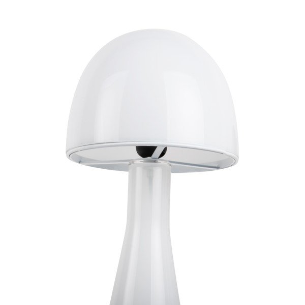 Lampada da tavolo bianca con paralume in vetro (altezza totale 45 cm) Bombin – Leitmotiv-image-2