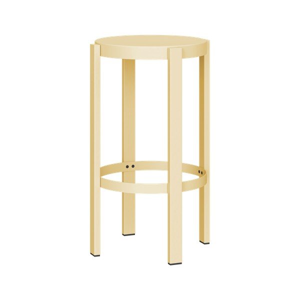 Sgabello giallo in acciaio Doon – noo.ma