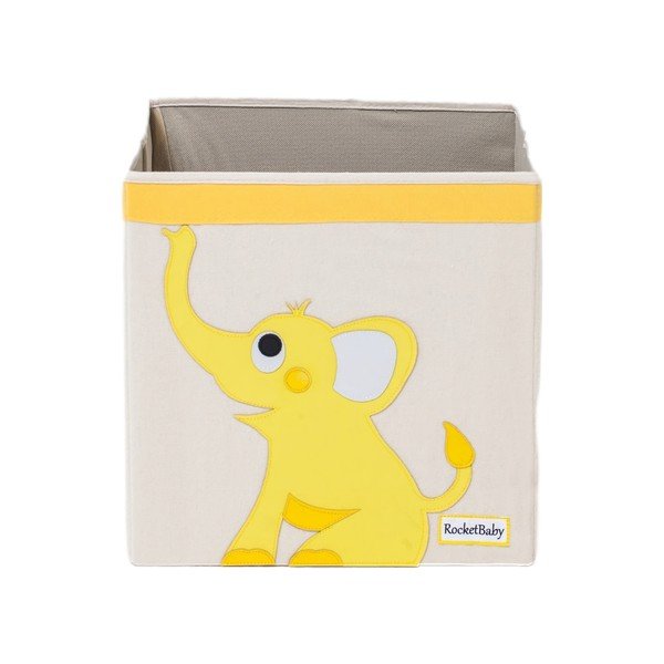 Scatola portaoggetti per bambini in tessuto Robby the Elephant - Rocket Baby