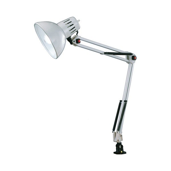 Lampada da tavolo bianca con struttura flessibile/con clip (altezza totale 73,5 cm) Tajo – Trio-image-3