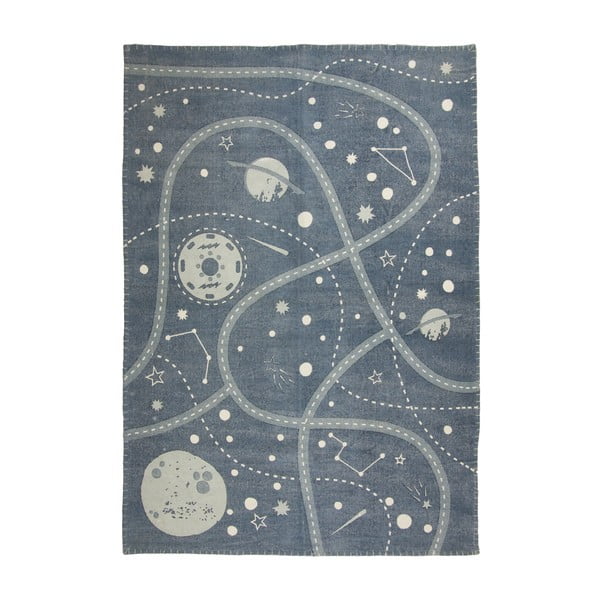 Tappeto per bambini stampato a mano , 100 x 140 cm Little Galaxy - Nattiot