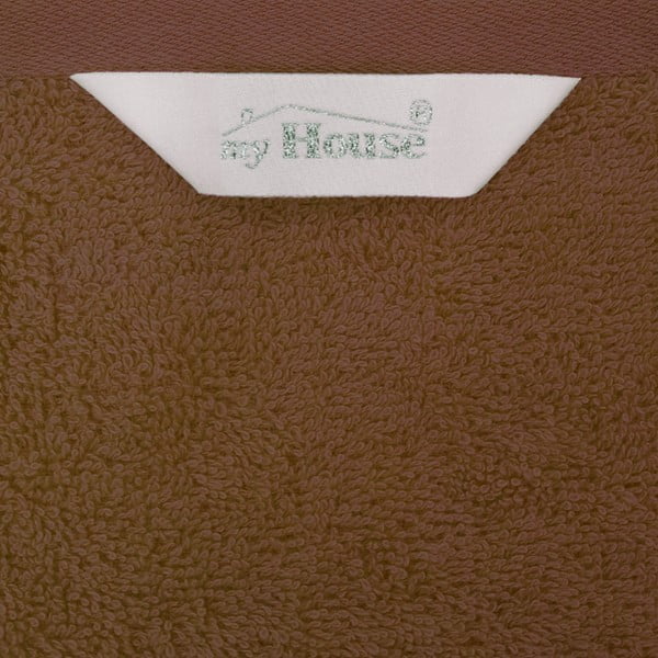 Telo da bagno in cotone marrone 140x70 cm Darwin - My House-image-1