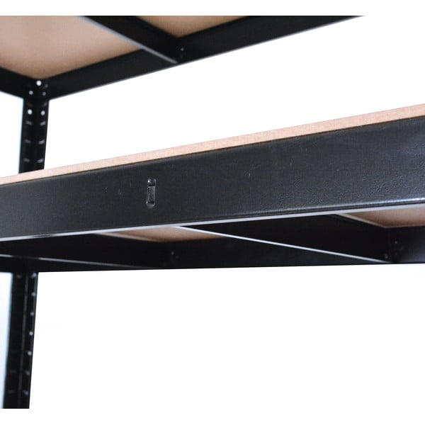 Scaffale in metallo nero 120x180 cm - Rojaplast-image-2