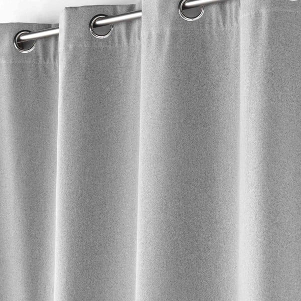 Tenda fonoassorbente grigio chiaro 140x260 cm Jupiter - douceur d'intérieur-image-1
