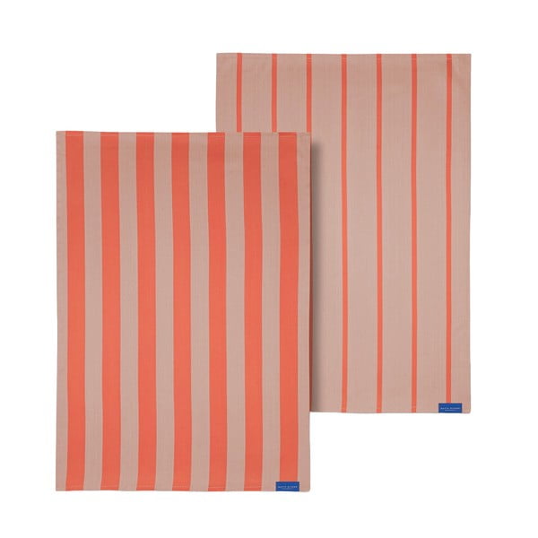 Set di 2 asciugamani in cotone 50x70 cm Stripes - Mette Ditmer Denmark