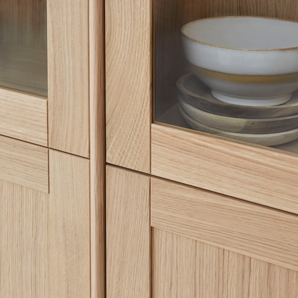 Vetrina con illuminazione in rovere 89x199 cm Mistral - Hammel Furniture-image-2