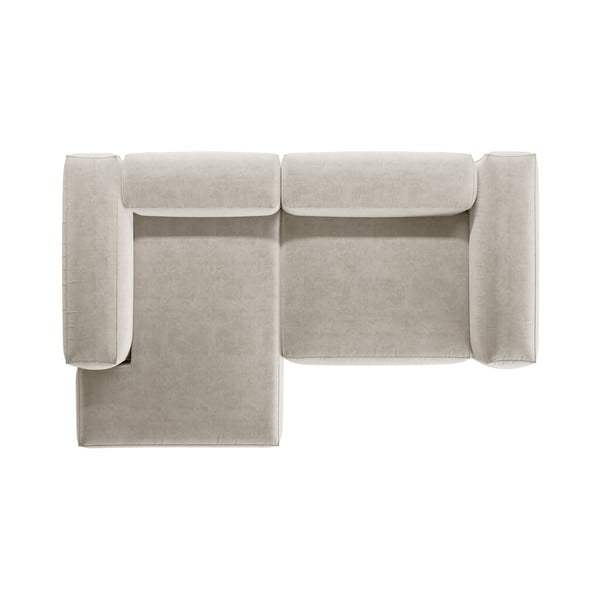 Divano angolare beige (con penisola a sinistra/con chaise lounge) Bergamo – Cosmopolitan Design-image-3