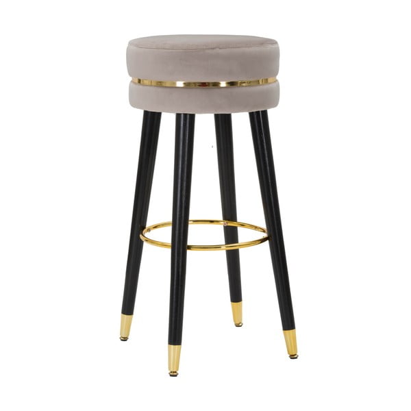 Sedia da bar grigio chiaro in imbottito (altezza della seduta 74 cm) Paris – Mauro Ferretti