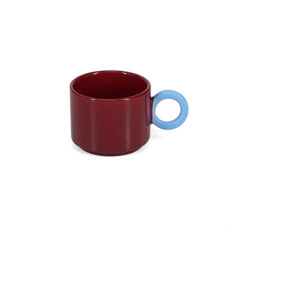 Tazza burgundy in gres 280 ml Lou – ONA-image-3