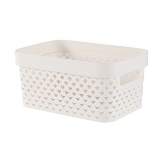 Contenitori Per Armadio Salvaspazio Curver Cestino Contenitore Organizer Da 3,5 L Bianco Eco Scatole Per Armadio