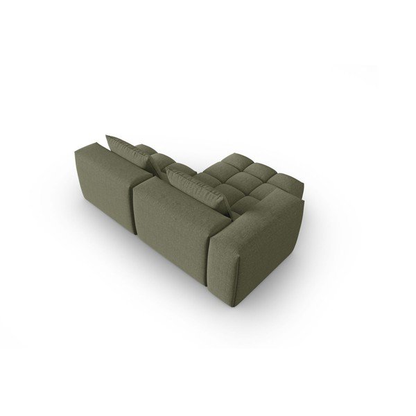 Divano angolare verde scuro (con penisola a sinistra/con chaise lounge) Verona – Cosmopolitan Design-image-4