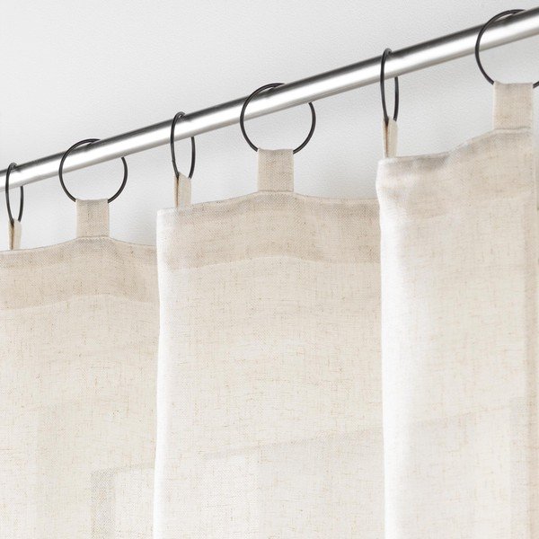 Tenda beige 140x240 cm Pauline – douceur d'intérieur-image-1