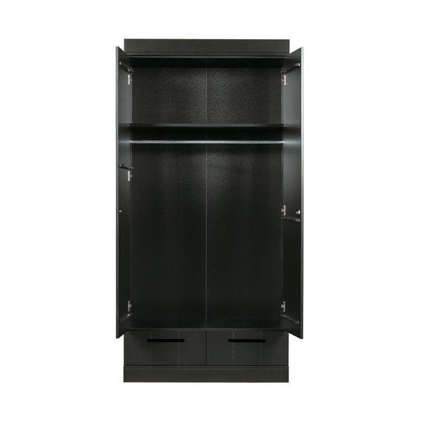 Armadio in pino nero 94x195 cm Connect - WOOOD-image-2