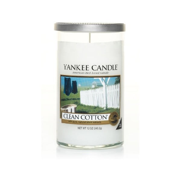 Vonná svíčka Yankee Candle Čistá Bavlna, doba hoření až 90 hodin