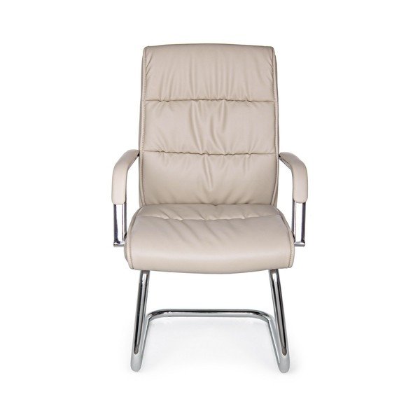 Sedia da ufficio grigio tortora in similpelle Sydney – Bizzotto-image-3