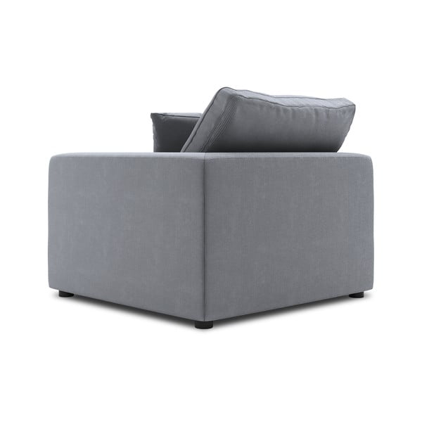 Parte angolare grigia del divano modulare in velluto a coste, angolo destro Galaxy - Windsor & Co Sofas-image-3
