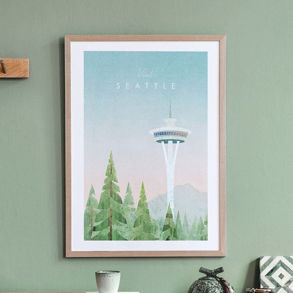 Poster , 50 x 70 cm Seattle - Travelposter-image-2