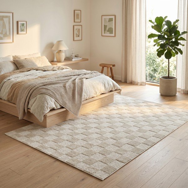Tappeto beige 120x170 cm Mosaic - ESTE-image-3