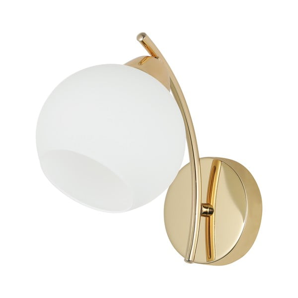 Lampada da parete bianca/dorata Amos – Candellux Lighting