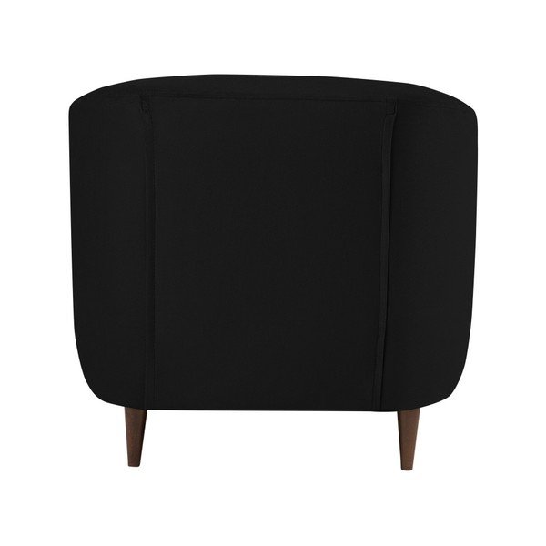Černé sametové křeslo Kooko Home Glam-image-3