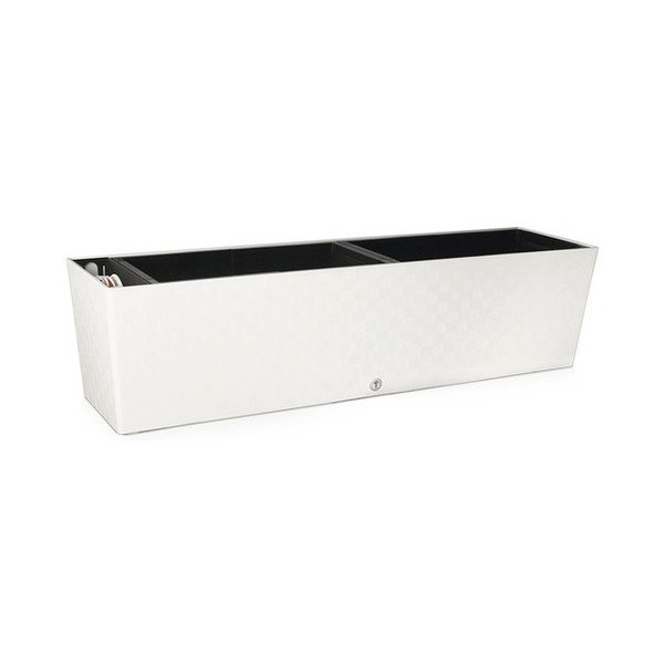 Fioriera bianca autoinnaffiante, lunghezza 75 cm Supreme - Flower Lover