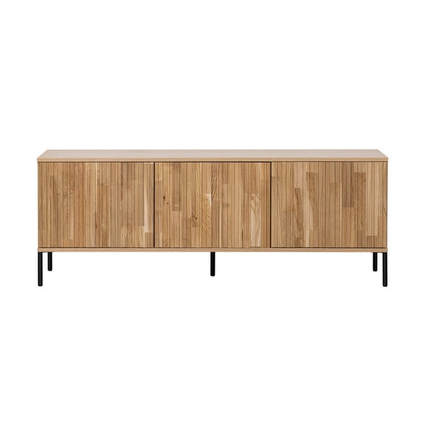 Tavolo TV in legno di quercia di colore naturale 150x56 cm Gravure - WOOOD
