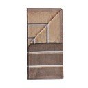 Asciugamano marrone/beige in cotone 70x140 cm Sauna – Zone