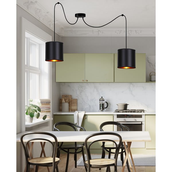 Lampada a sospensione nera 100x100 cm Candida - Candellux Lighting-image-1