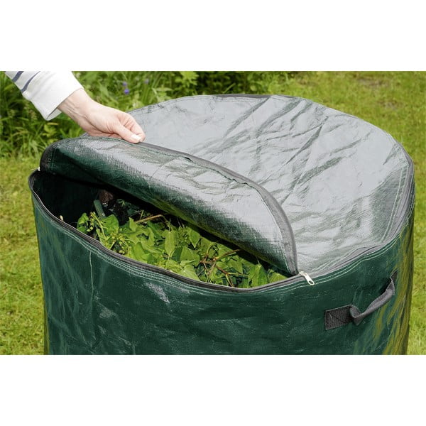 Bidone verde scuro per rifiuti compostabili 275 l - Maximex-image-2