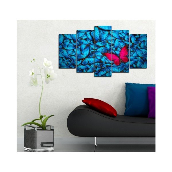 Quadro multiplo Azul Feel, 102 x 60 cm - 3D Art-image-1