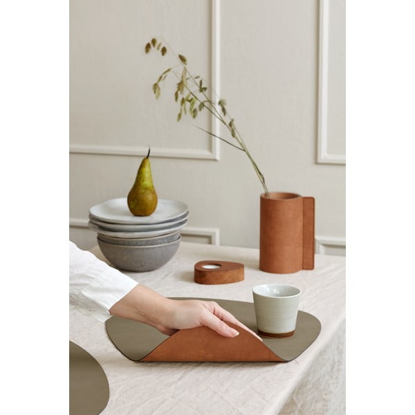 Tovaglietta in eco pelle 37x44 cm Curve L Double Nupo – LIND DNA-image-1