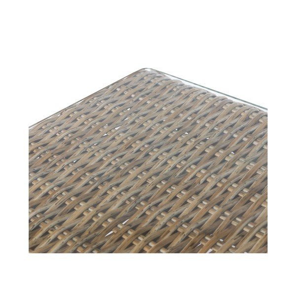 Tavolo da giardino in rattan artificiale 80x80 cm Patsy - LDK Garden-image-3