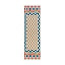Passatoia in misto lana 80x300 cm Checkered Border – Flair Rugs
