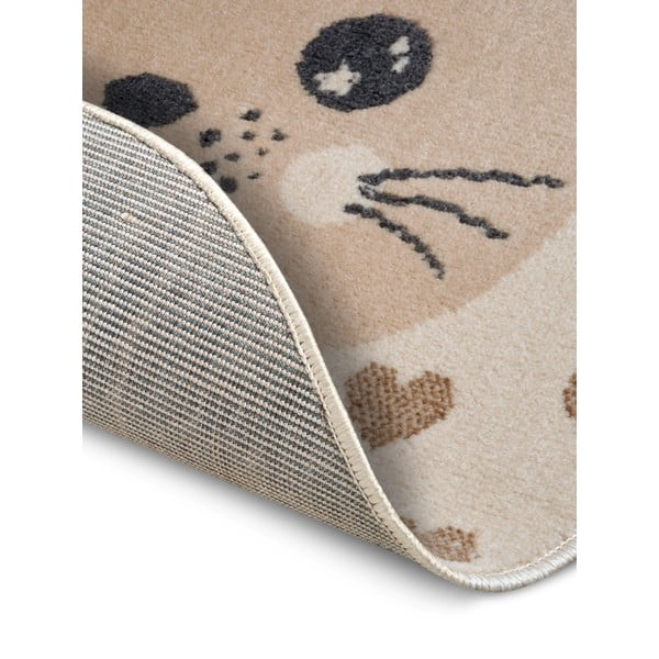 Tappeto beige per bambini ø 100 cm Cat - Hanse Home-image-3