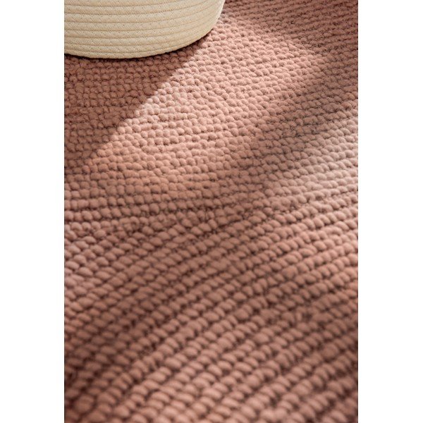 Tappeto color terracotta in lana tessuto a mano 80x150 cm Calmio – Hanse Home-image-4