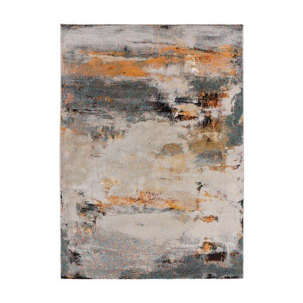 Tappeto ocra-giallo-grigio 80x150 cm Eider - Universal