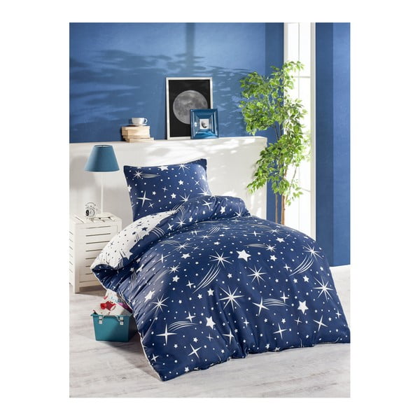 Biancheria da letto singola blu Jussno Night Sky, 140 x 200 cm - Mijolnir