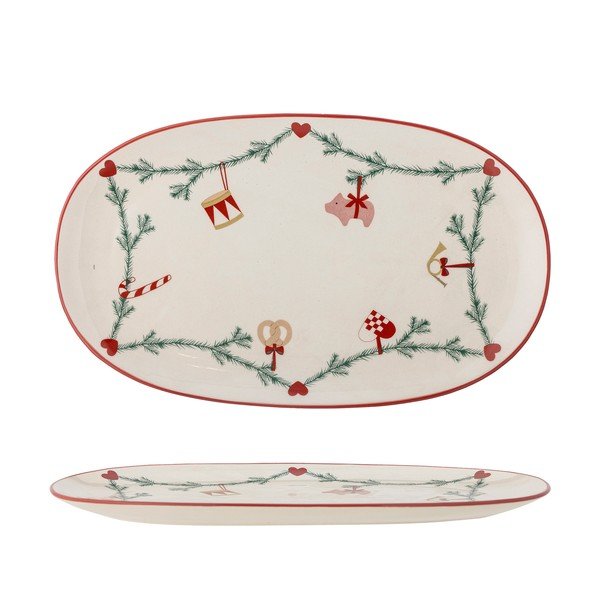 Vassoio in gres a tema natalizio 23x38,5 cm Yule – Bloomingville-image-3