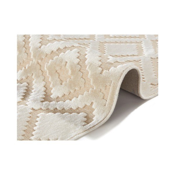 Tappeto in viscosa crema , 80 x 125 cm Iris - Mint Rugs-image-1