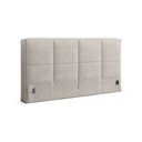 Testiera beige imbottita 249x100 cm Darren – Micadoni 