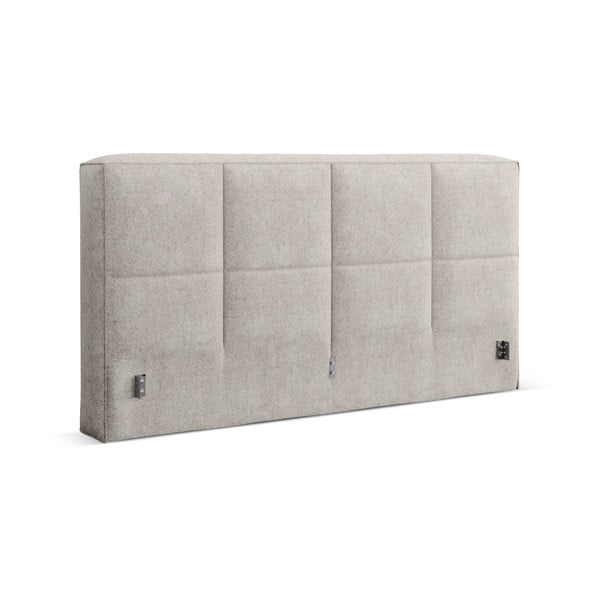 Testiera beige imbottita 249x100 cm Darren – Micadoni 