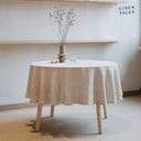 Tovaglia di lino ø 180 cm Melange - Linen Tales