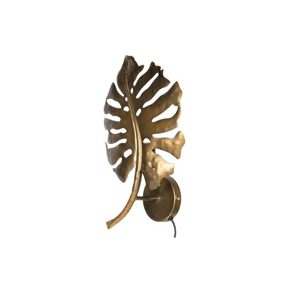 Lampada da parete in ottone antico dorato Leaf - BePureHome-image-1