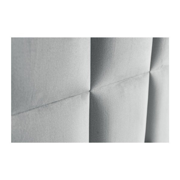 Letto matrimoniale imbottito grigio con spazio contenitivo 160x200 cm Flip - Ropez-image-3