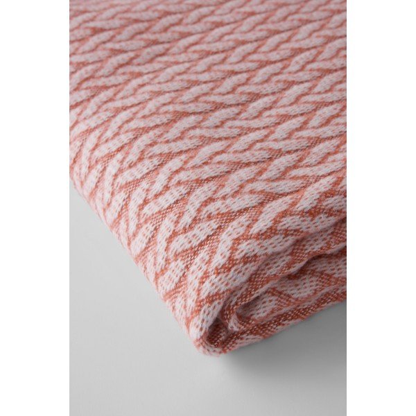 Coperta color terracotta in misto cotone 140x180 cm Olympus – Euromant-image-1